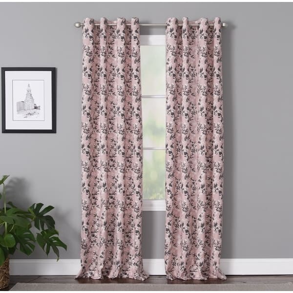 Miller Curtains VANESSA Grommet-Top Panel - 50"x95" - BLUSH