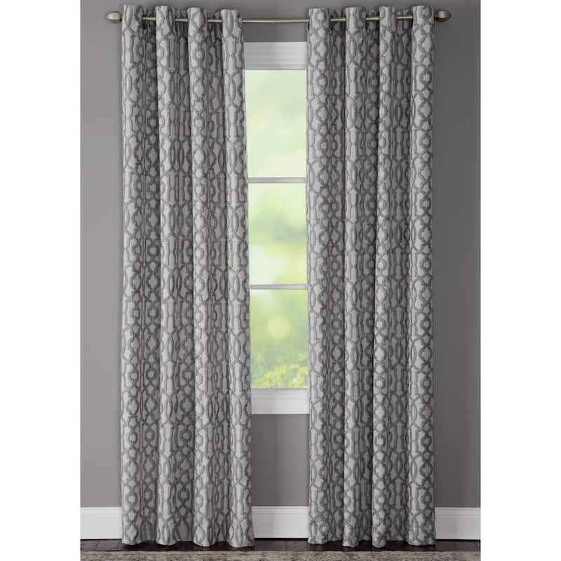 Miller Curtains HOLLAND Grommet-Top Panel - 50"x63" - MINERAL