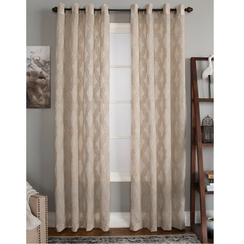 Porch & Den Friars Grommet-top Curtain Panel - 50"x95" - OAT