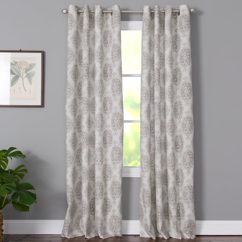 Miller Curtains ZIA Grommet-Top Panel - 50"x95" - BLUSH