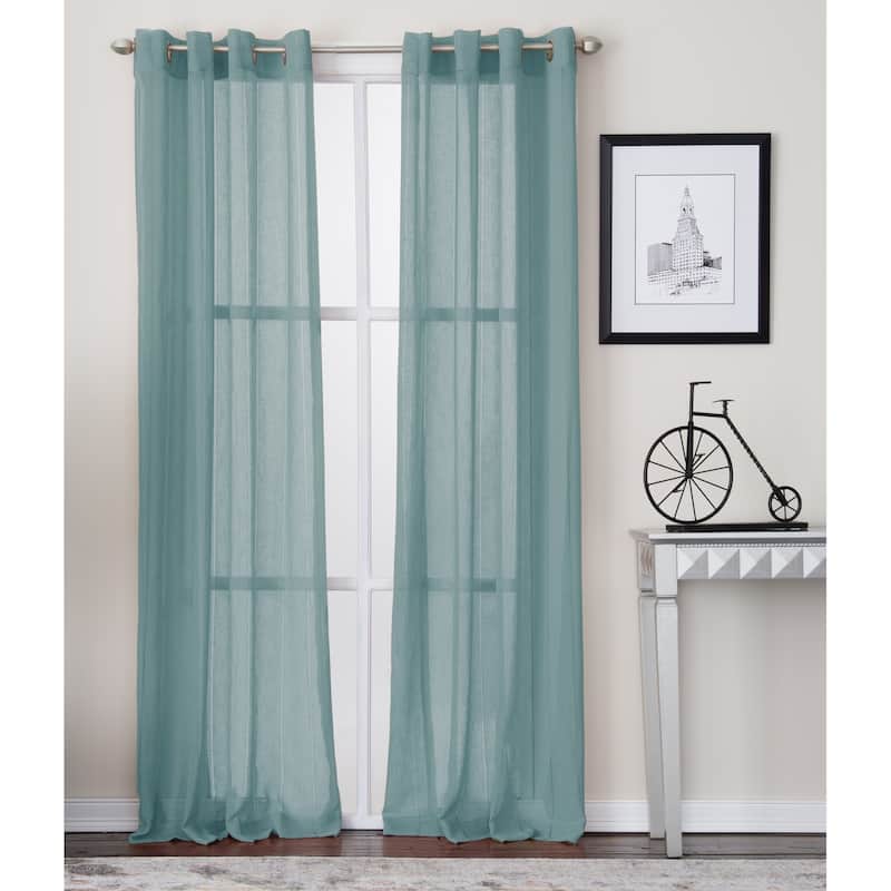 Miller Curtains PAYTON Grommet-Top Panel - 52"x63" - TEAL