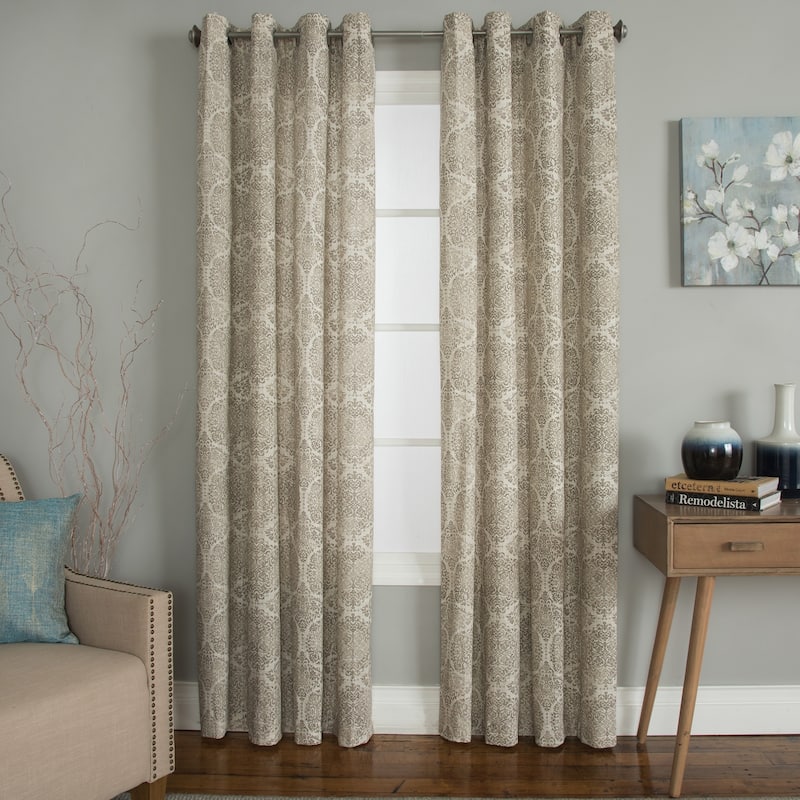 Miller Curtains SAVARA Grommet-Top Panel - 50"x95" - SHORE