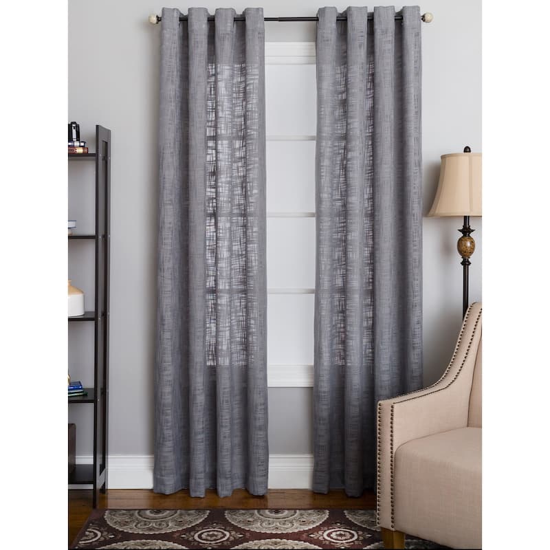 Miller Curtains MORRIS Grommet-Top Panel - 50"x84" - GREY