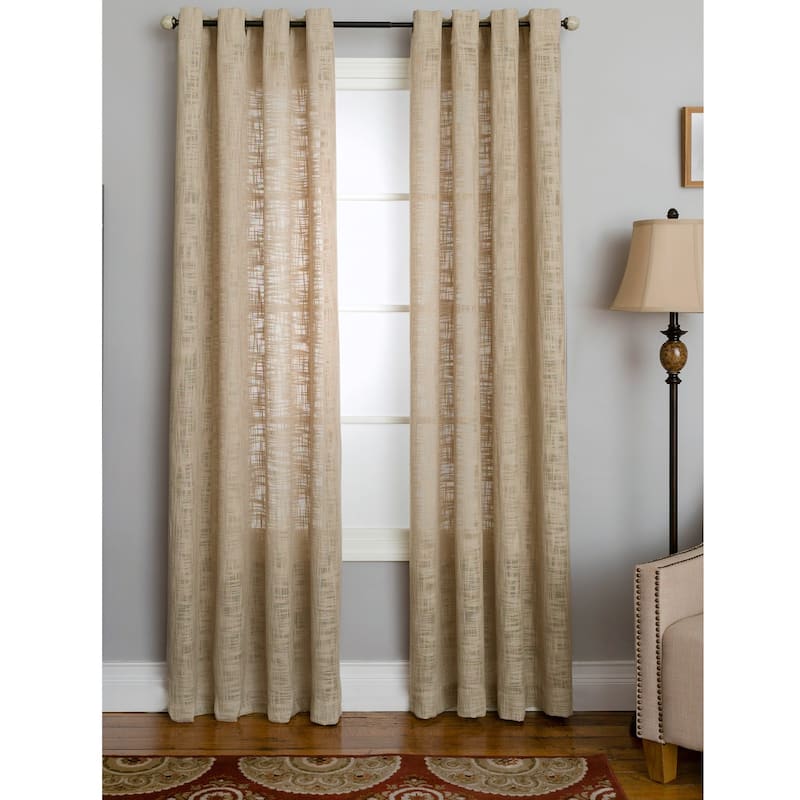 Miller Curtains MORRIS Grommet-Top Panel - 50"x95" - LINEN