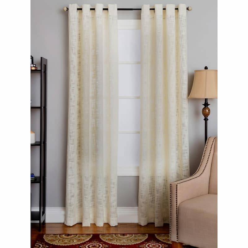 Miller Curtains MORRIS Grommet-Top Panel - 50"x63" - NATURAL