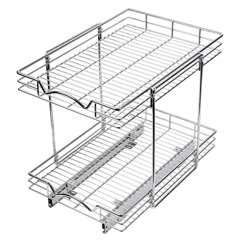 Slide Cabinet Organizer -14"Wx21"Dx17-3/4"H, Min 15-1/2" Cabinet width
