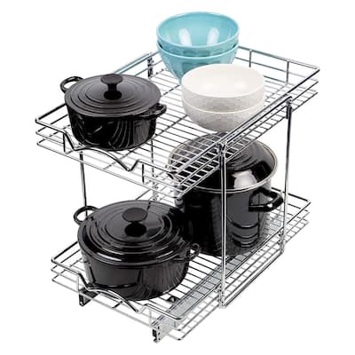 Slide Cabinet Organizer -14"Wx21"Dx17-3/4"H, Min 15-1/2" Cabinet width