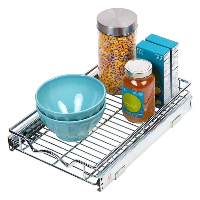 Slide Out Cabinet Organizer - 11"W x 18"D, Minimum 12" Cabinet Opening