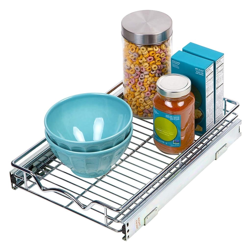 Slide Out Cabinet Organizer - 11"W x 18"D, Minimum 12" Cabinet Opening
