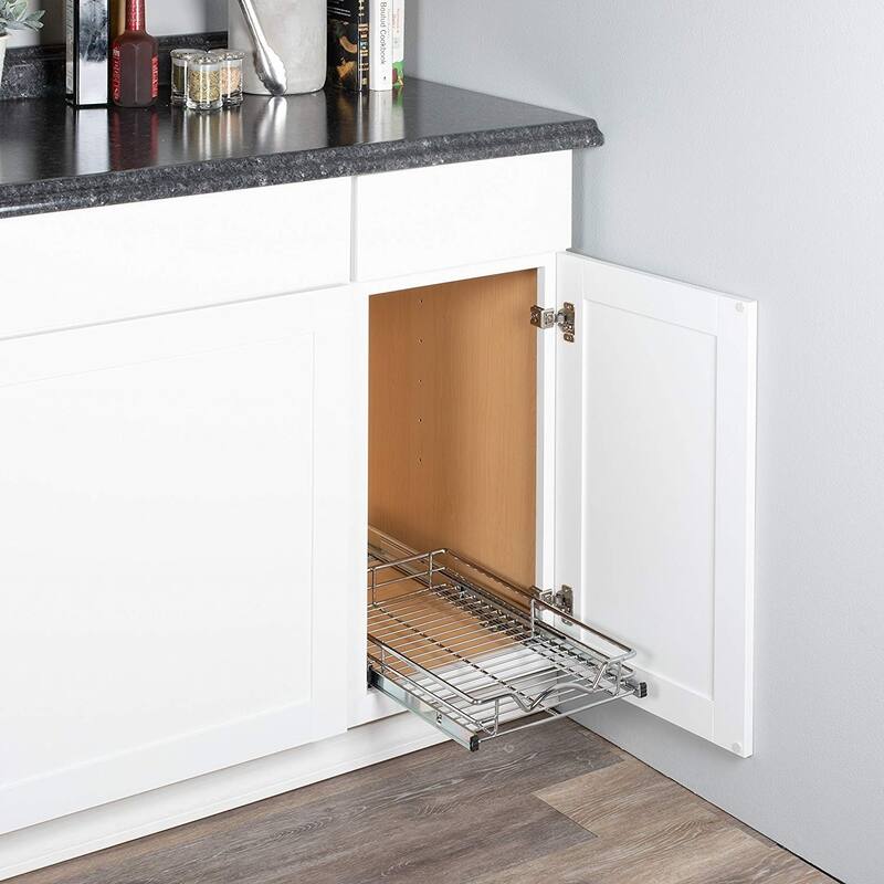 Slide Out Cabinet Organizer - 11"W x 18"D, Minimum 12" Cabinet Opening