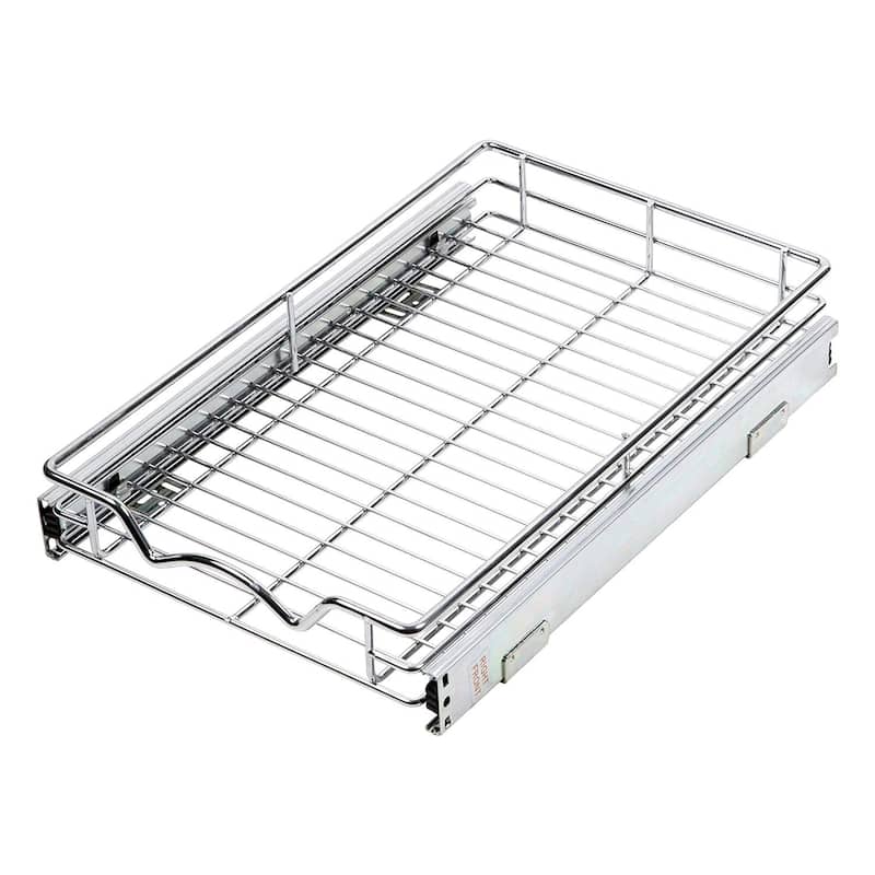 Slide Out Cabinet Organizer - 11"W x 18"D, Minimum 12" Cabinet Opening