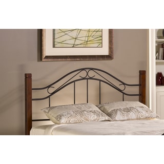 Copper Grove Baiersdorf Metal and Wood Headboard with Rails