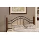 preview thumbnail 1 of 2, Copper Grove Baiersdorf Metal and Wood Headboard with Rails Full