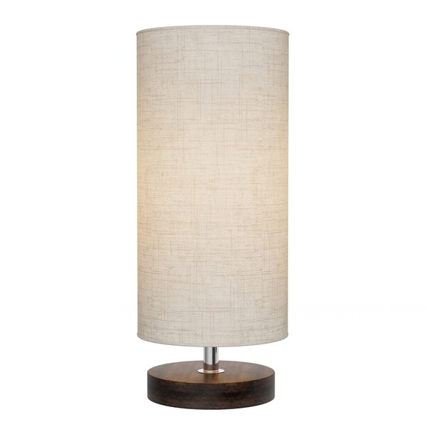 Small Modern Wood Lamp \u2013 Double Wood Table Lamp