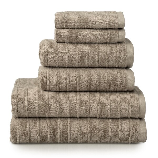 - Super Absorbent Quick Dry Soft /& Luxurious Bathroom Towels Blush Welhome James 100/% Cotton Textured Bath Towel Set of 4 4 Bath Towels