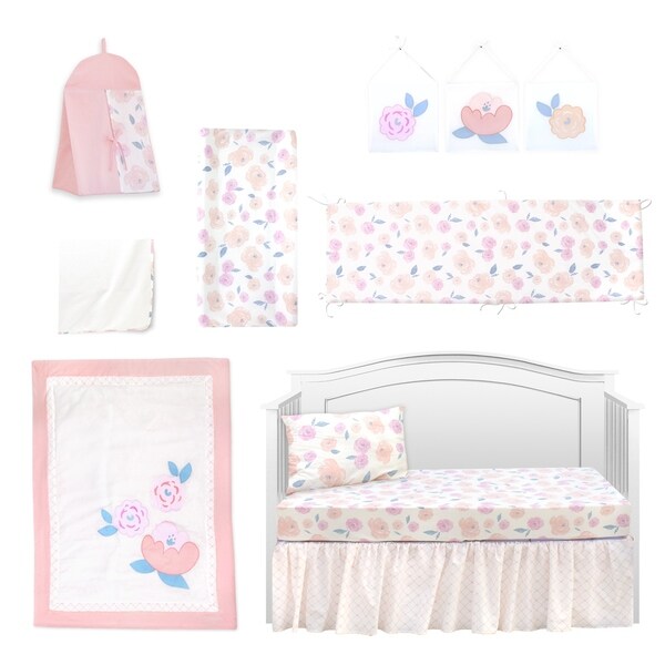 vintage rose crib bedding