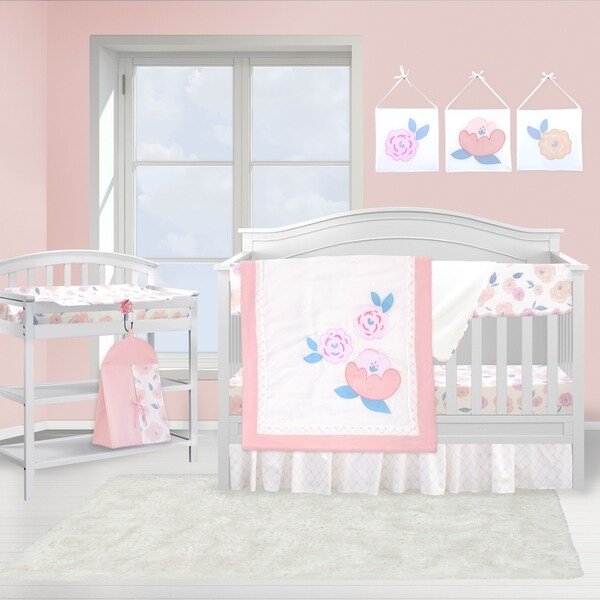 rose crib bedding set