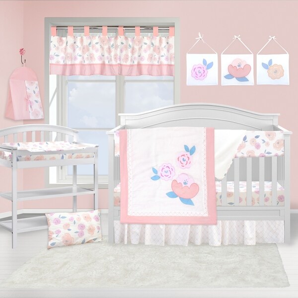 vintage rose crib bedding