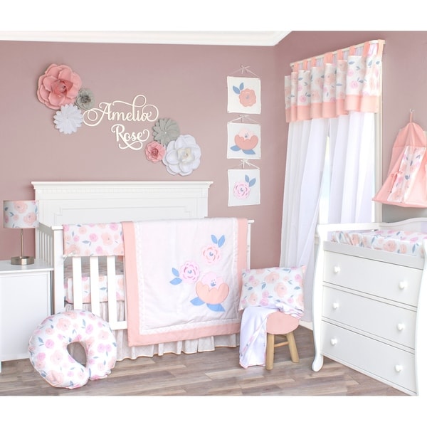 vintage rose crib bedding