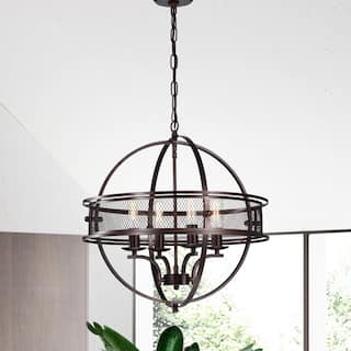 Sario Bronze 4-light Chandelier
