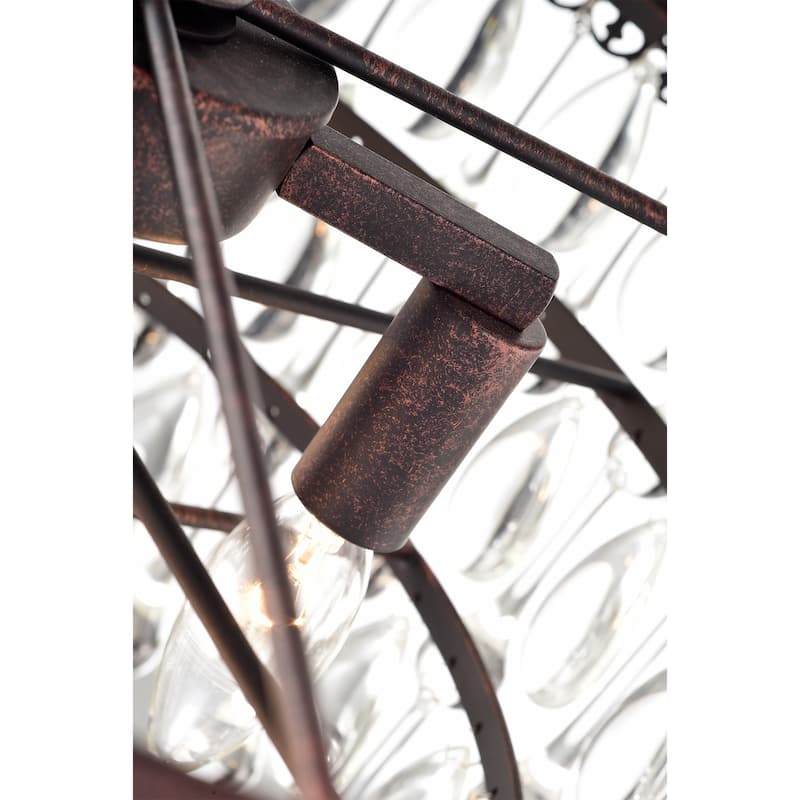 Shuki Antique Copper 4-light Chandelier