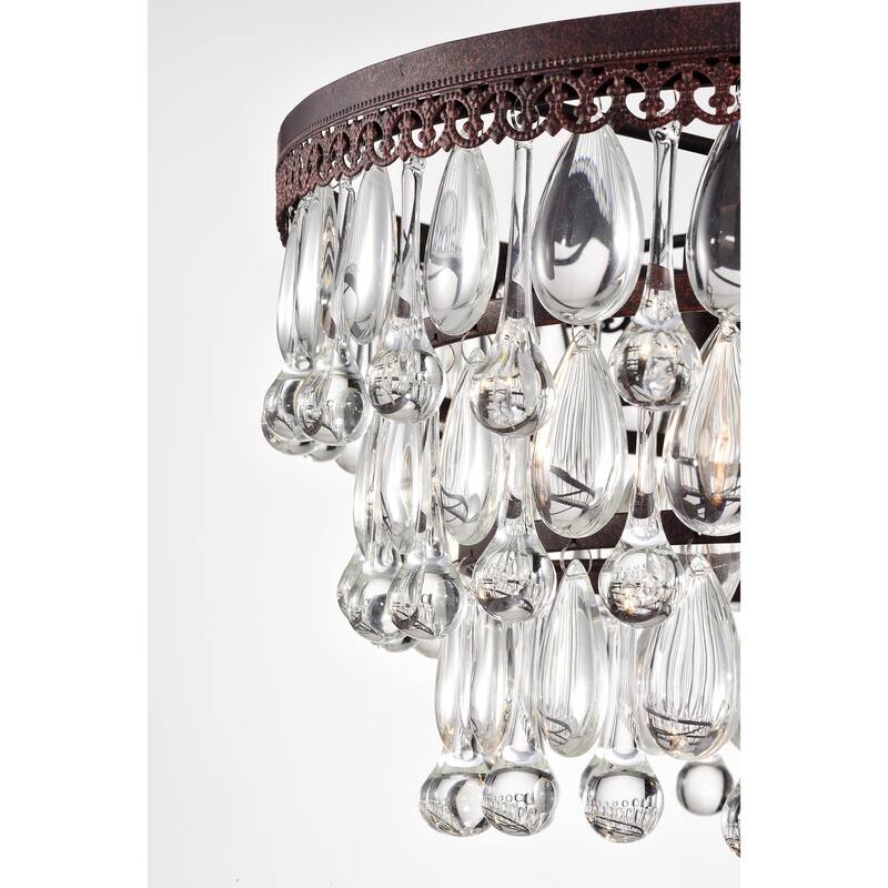 Shuki Antique Copper 4-light Chandelier