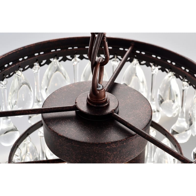 Eresu Antique Copper 3-light Chadnelier