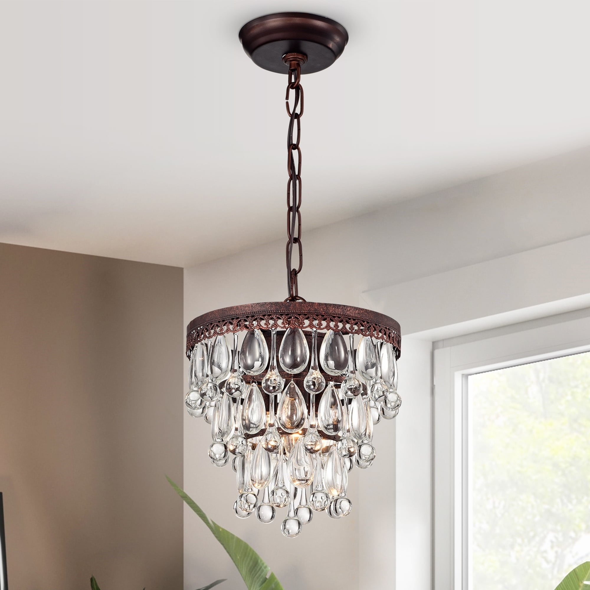 Warehouse of Tiffany Eresu Antique Copper 3-light Chadnelier