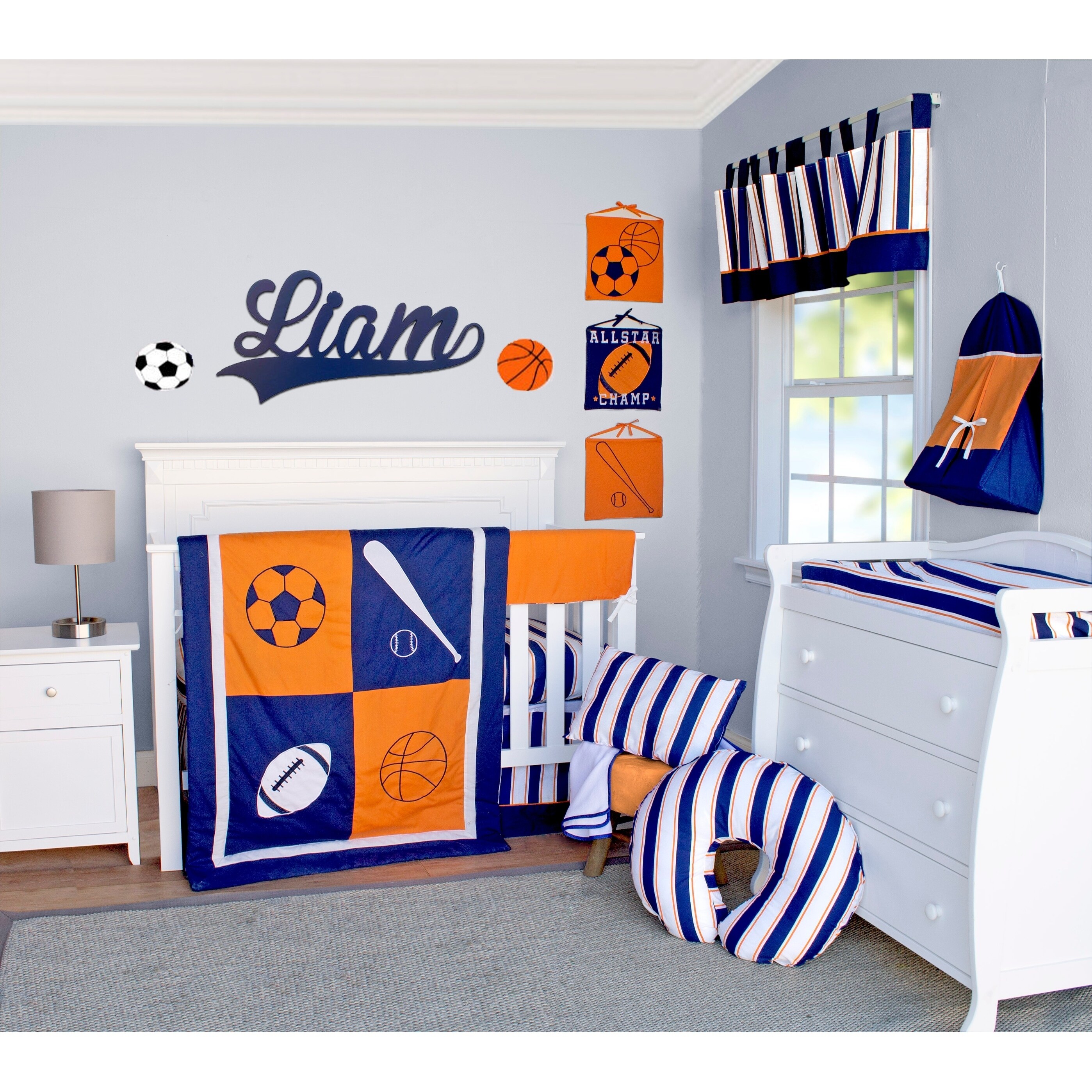 all star crib bedding