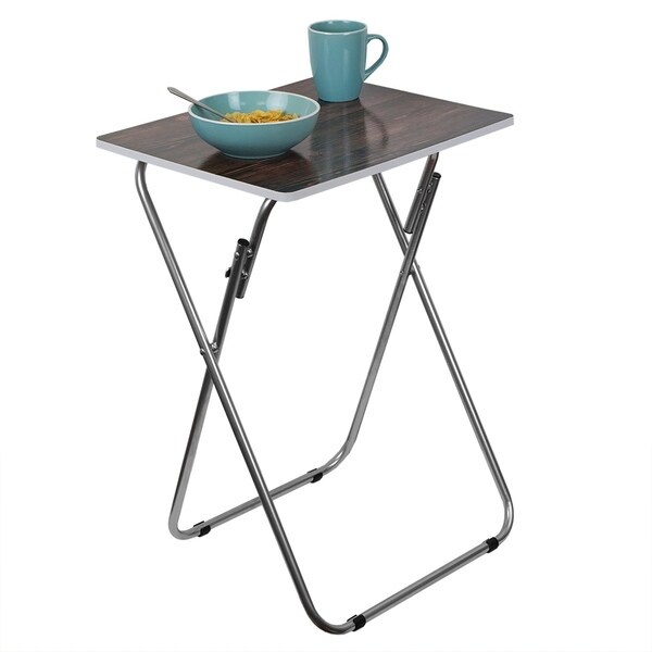 dark wood folding table