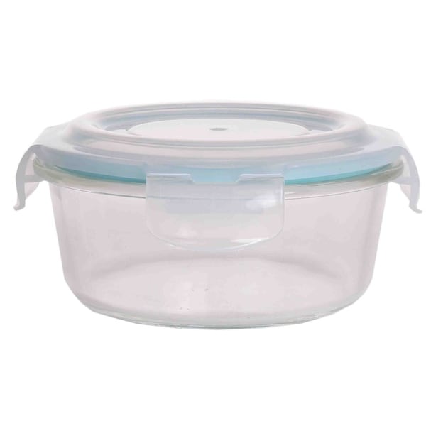 boss round glass food container