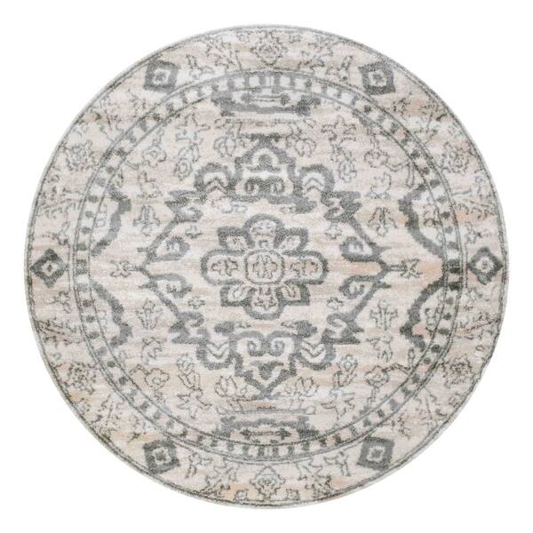 Worcester Round CASTLE Traditional Rug Overstock 28124966