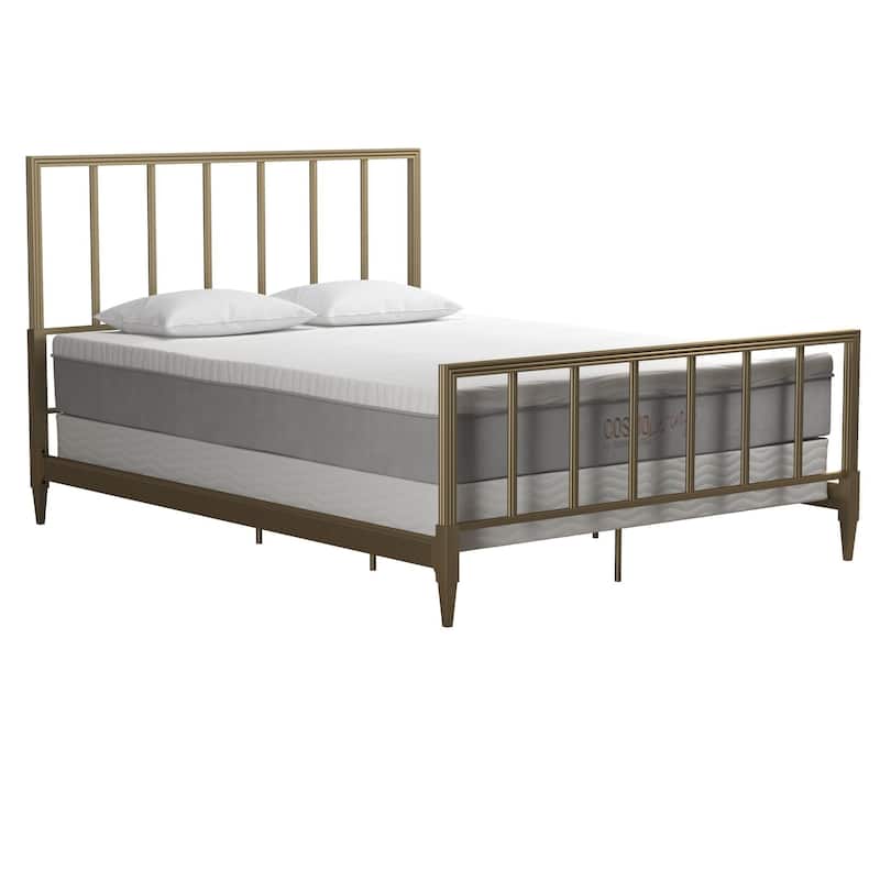 CosmoLiving by Cosmopolitan Blair Brass Metal Bed