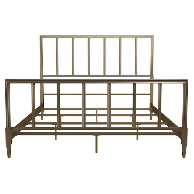 CosmoLiving by Cosmopolitan Blair Brass Metal Bed