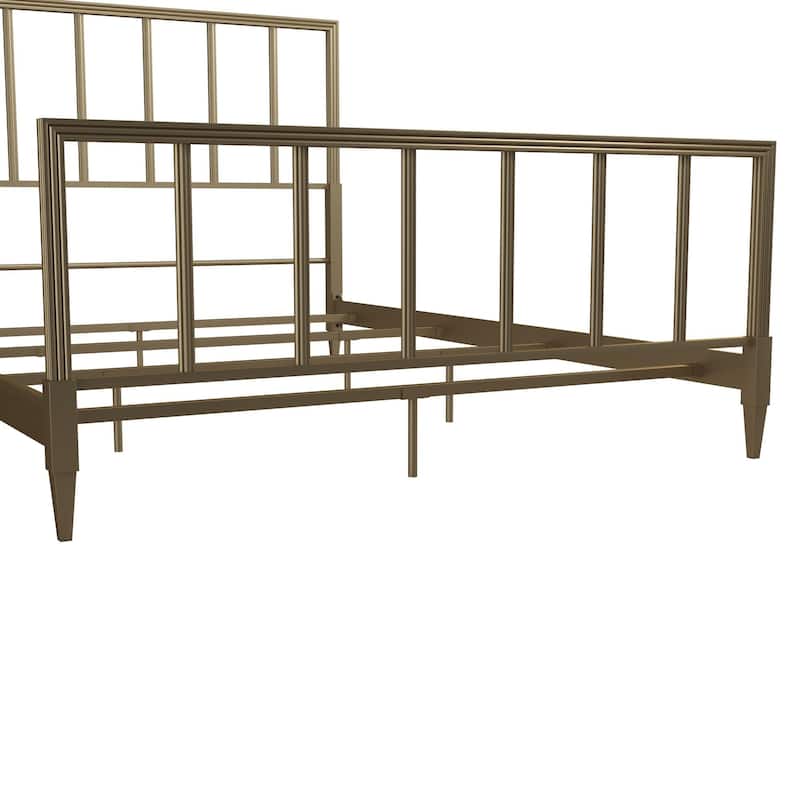 CosmoLiving by Cosmopolitan Blair Brass Metal Bed