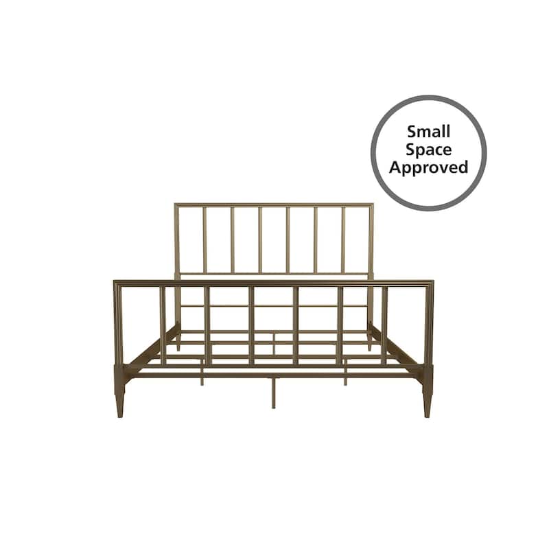 CosmoLiving by Cosmopolitan Blair Brass Metal Bed