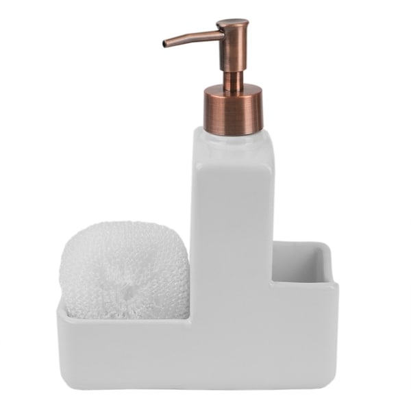 white soap dispenser