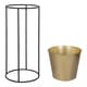 preview thumbnail 6 of 10, Kate and Laurel Sheely Metal Planter Stands with Pots - 2 Piece