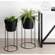 preview thumbnail 2 of 10, Kate and Laurel Sheely Metal Planter Stands with Pots - 2 Piece