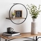 Kate and Laurel Wicks Round Floating Wall Shelf - Thumbnail 1