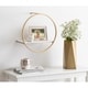 Kate and Laurel Wicks Round Floating Wall Shelf - Thumbnail 2