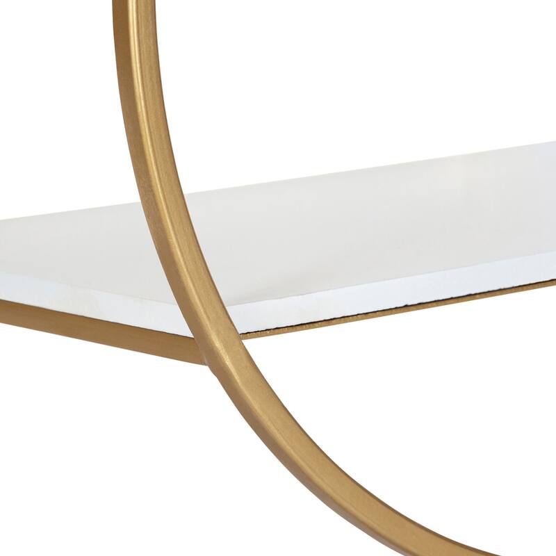 Kate and Laurel Wicks Round Floating Wall Shelf