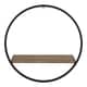 Kate and Laurel Wicks Round Floating Wall Shelf - Thumbnail 11