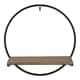 Kate and Laurel Wicks Round Floating Wall Shelf - Thumbnail 13
