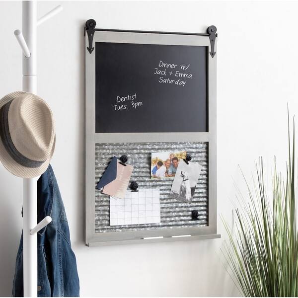 Shop Kate And Laurel Cates Barn Door Wood Framed 21 5 Inch X 32