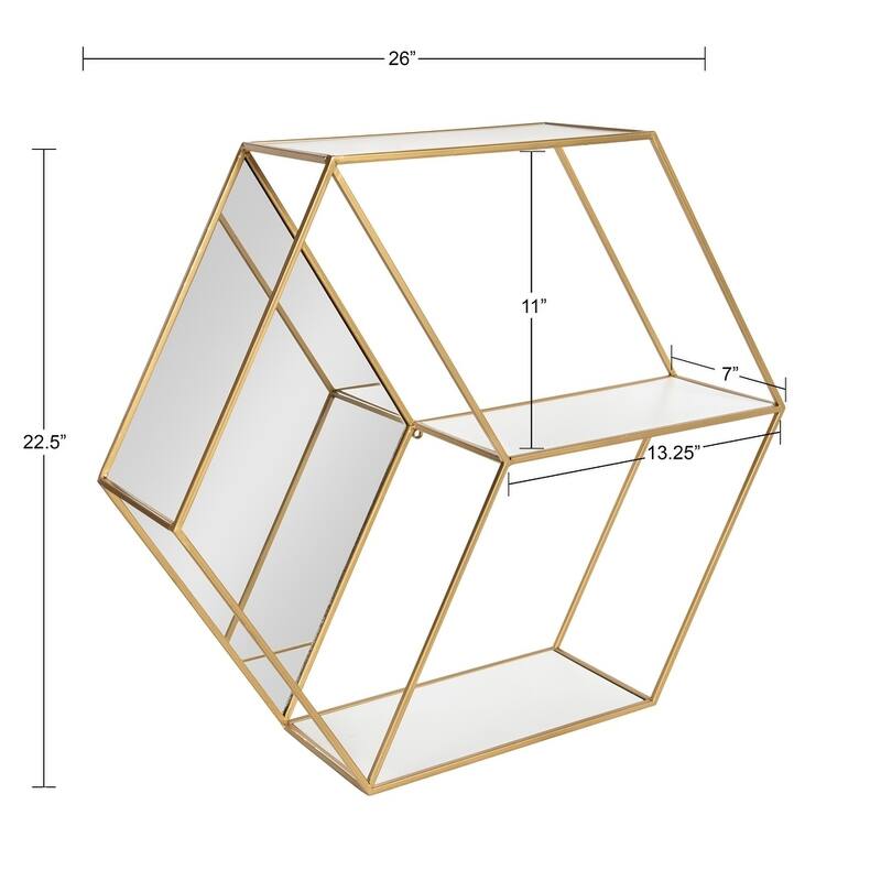 Kate and Laurel Lintz Hexagon Shelves