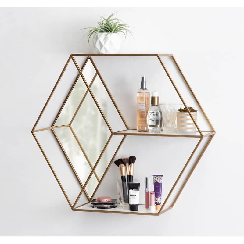 Kate and Laurel Lintz Hexagon Shelves