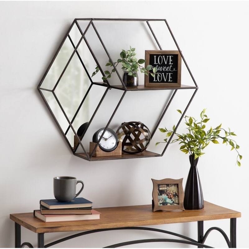 Kate and Laurel Lintz Hexagon Shelves