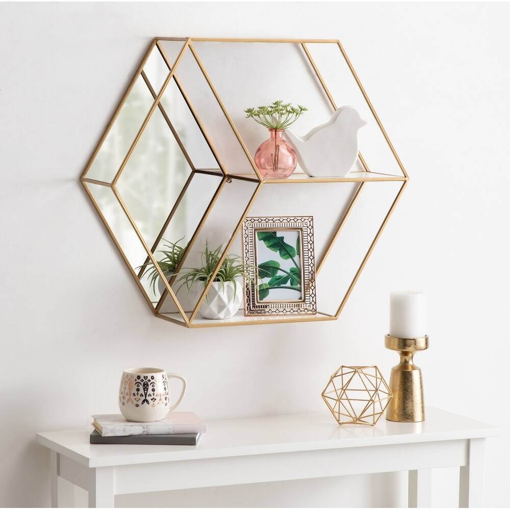 Kate and Laurel Lintz Hexagon Shelves