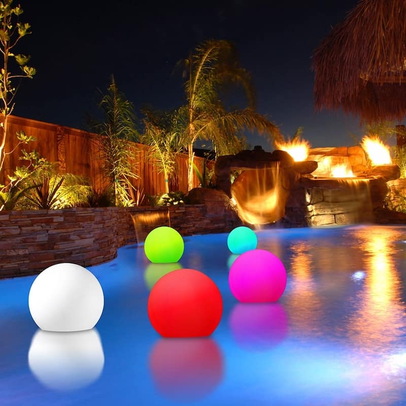 Modern Home Deluxe Floating LED Glowing Sphere w/Infrared Remote ...